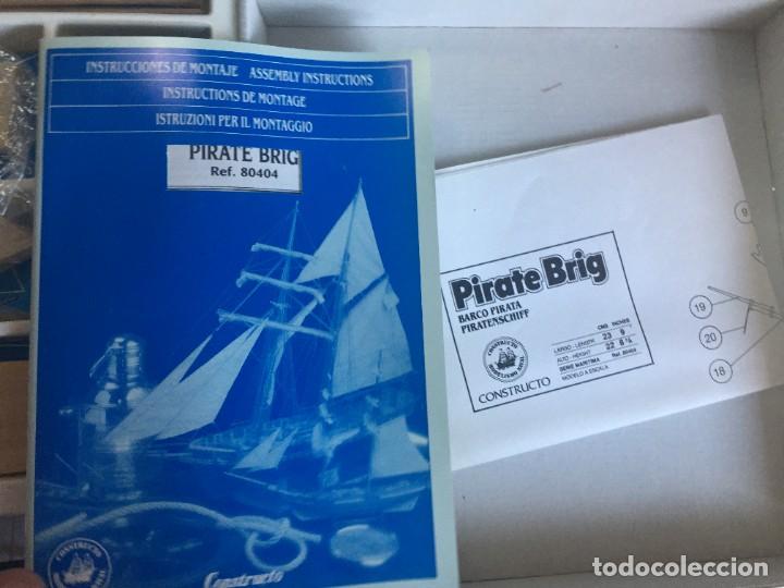 Maquetas: MAQUETA DE MADERA BARCO PIRATA PIRATE BRIG DE CONSTRUCTO - Foto 3