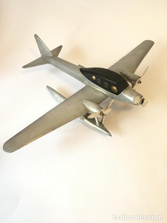 Maquetas: JUGUETE ANTIGUO - AVION DE ALUMINIO - Foto 3