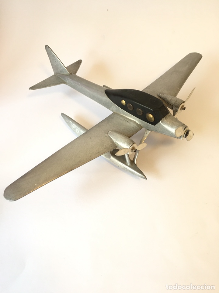 Maquetas: JUGUETE ANTIGUO - AVION DE ALUMINIO - Foto 1