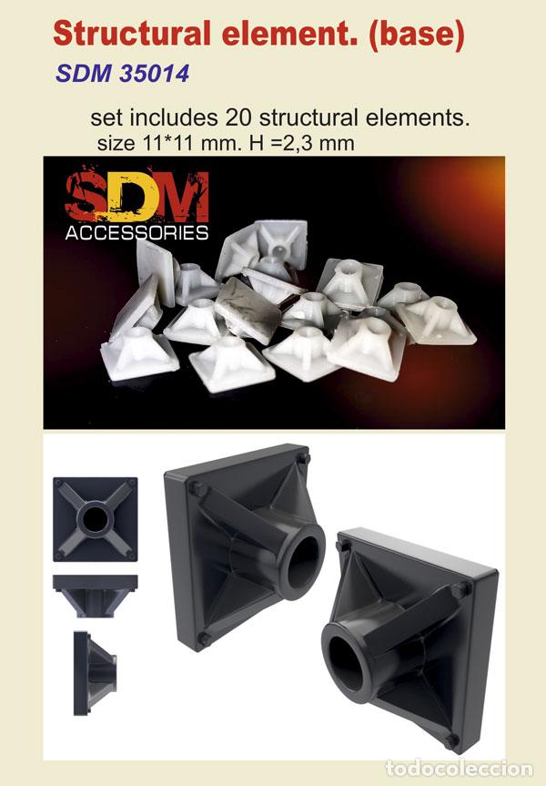 Maquetas: SDM - SET INCLUIDAS 20 PIEZAS STRUCTURAL ELEMENT 3D 1/35 35014 - Foto 1