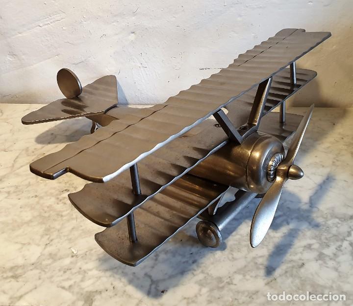 Maquetas: AVIONETA ART DECO ACERO INOX - Foto 1