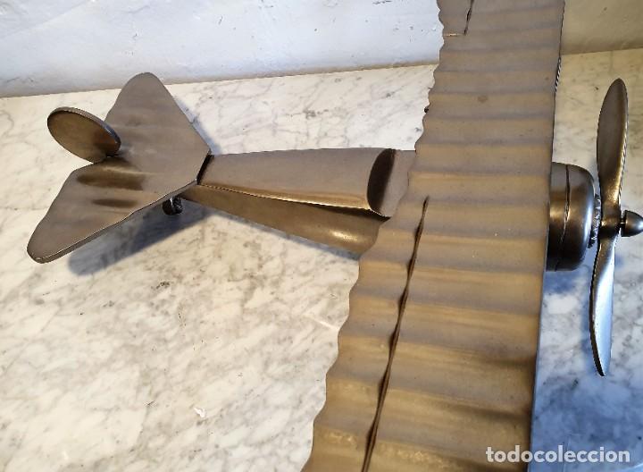 Maquetas: AVIONETA ART DECO ACERO INOX - Foto 3