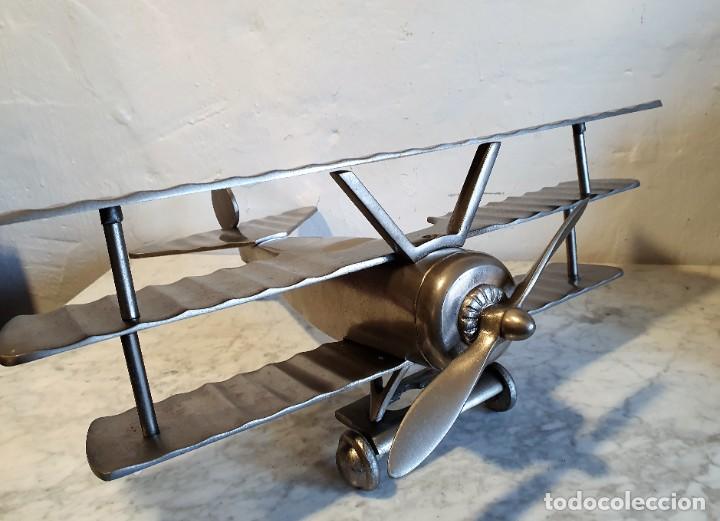 Maquetas: AVIONETA ART DECO ACERO INOX - Foto 6