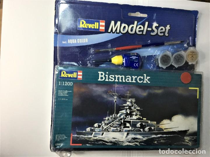 Maquetas: MAQUETA BISMARCK DE REVELL 1:1200 MODEL-SET - Foto 1