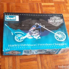 Maquetas: MAQUETA SIN ESTRENAR DE LA MOTOCICLETA MOTOR HARLEY DAVIDSON CYCLES REVELL FREEDOM CHOPPER 1996