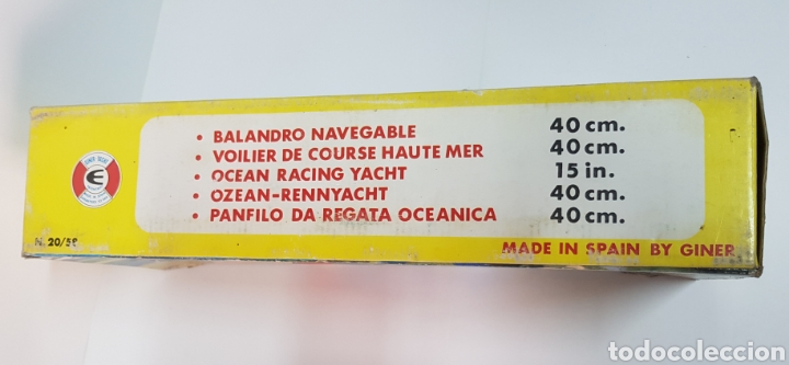 Maquetas: VELERO BALANDRE NAVEGABLE DE 40 CM GINER - Foto 2