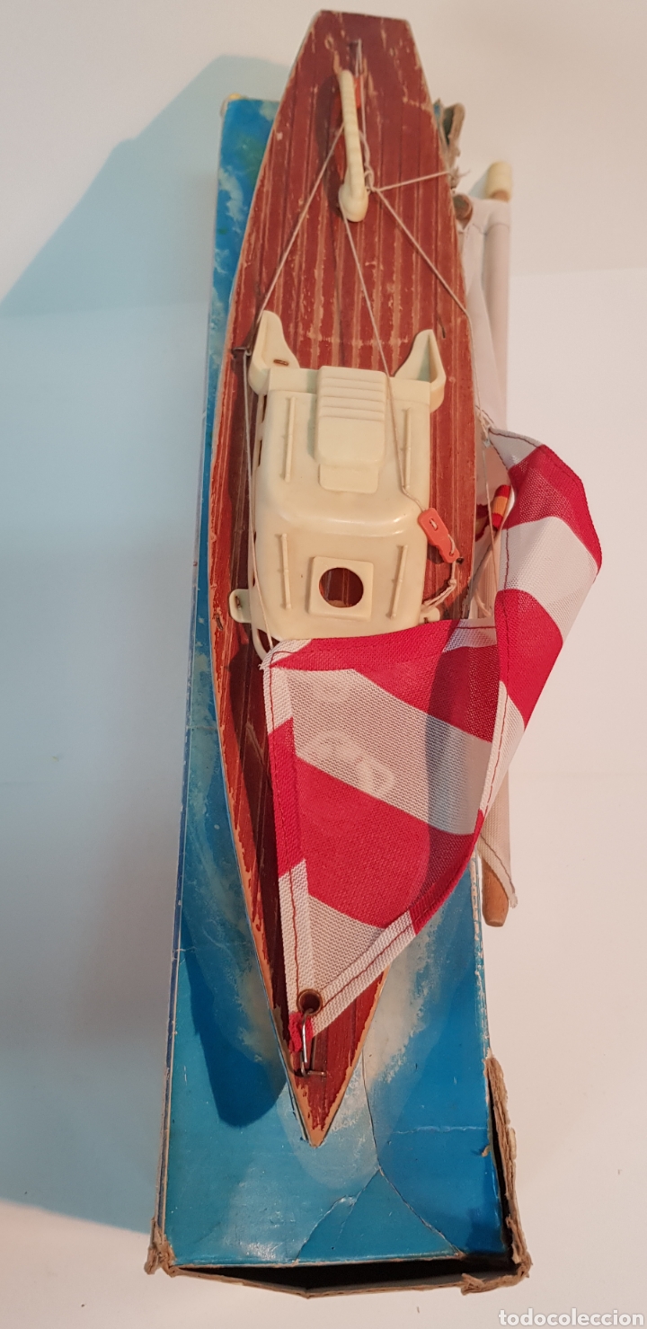 Maquetas: VELERO BALANDRE NAVEGABLE DE 40 CM GINER - Foto 8