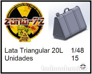 Maquetas: ZONA 72 - LATA TRIANGULAR 20L 15 UNIDADES 1/48 - Foto 1