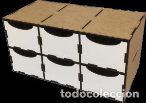 Maquetas: SCALE WAR - MODULO RECTO DE 6 CAJONES IGUALES CAJ002 - Foto 1