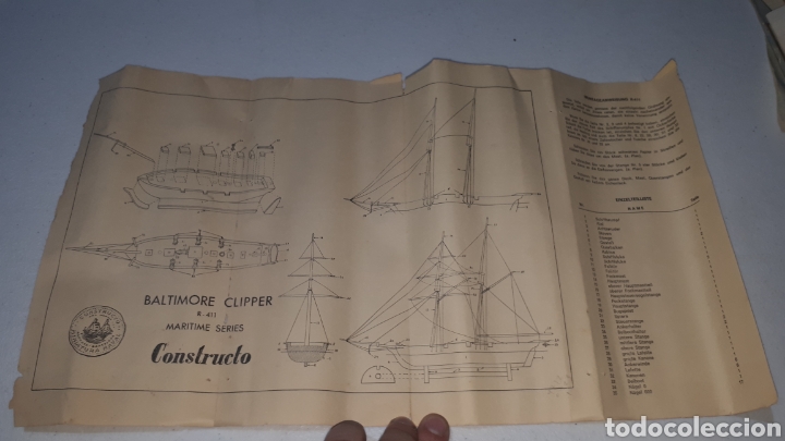 Maquetas: Plano construcci&oacute;n maqueta BALTIMORE CLIPPER de CONSTRUCTO leer descripci&oacute;n - Foto 1