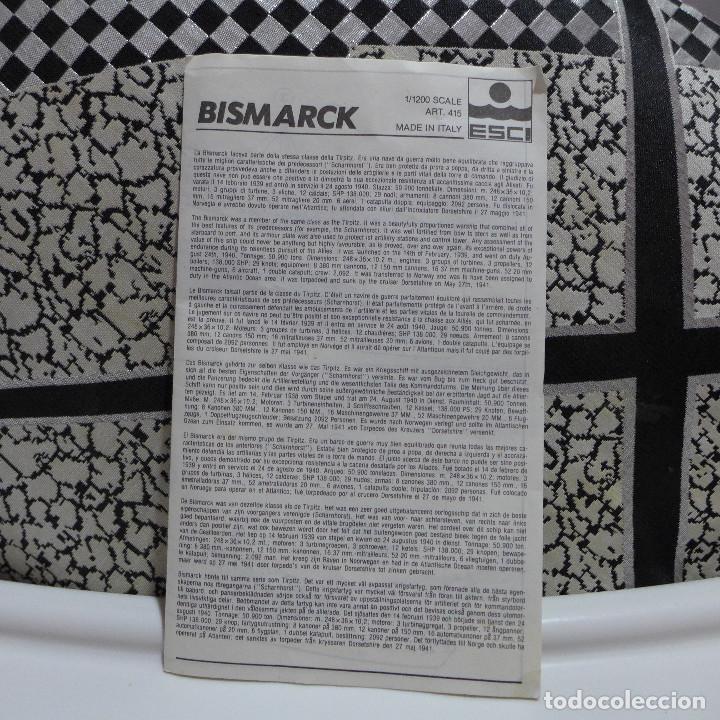 Maquetas: BISMARCK - ESCALA 1/1200 ESCI 415 - Foto 8