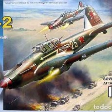 Maquetas: MAQUETA DEL AVIÓN DE ATAQUE SOVIÉTICO ILYUSHIN IL-2 STORMOVIK MODELO 1942 DE ZVEZDA A 1/72