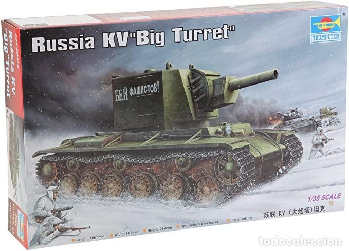TANQUE- MAQUETA -KV 2- RUSSIAN KV BIG TURRET-TRUMPETER 00311 (Juguetes - Modelismo y Radiocontrol - Maquetas - Militar)