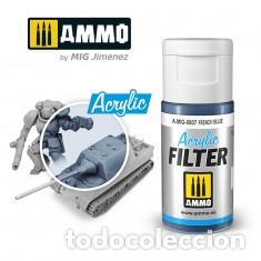 Maquetas: AMMO - ACRILIC FILTER DARK BLUE AMIG0803 - Foto 1