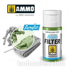 Maquetas: AMMO - ACRILIC FILTER BRIGHT GREEN AMIG0810 - Foto 1