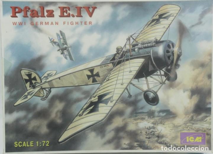 Maquetas: Maqueta avi&oacute;n Pfalz E. IV, ref. 72121, 1/72, ICM - Foto 1