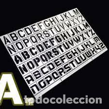 Maquetas: ALEXSEN MODEL - STENCIL DE NUMERALES AJ0043 - Foto 1