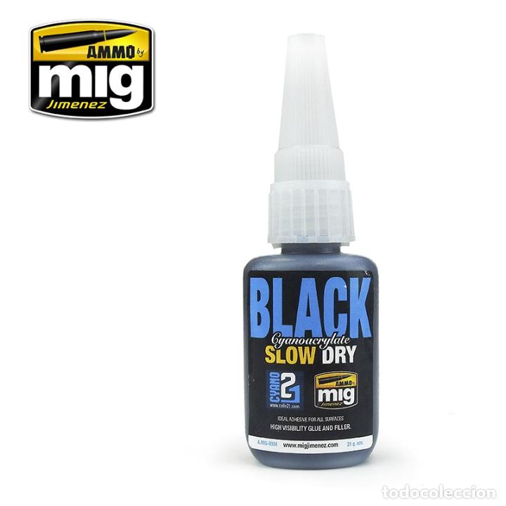 Maquetas: AMMO - BLACK SLOW DRY CIANOCRILATO 8034 - Foto 1