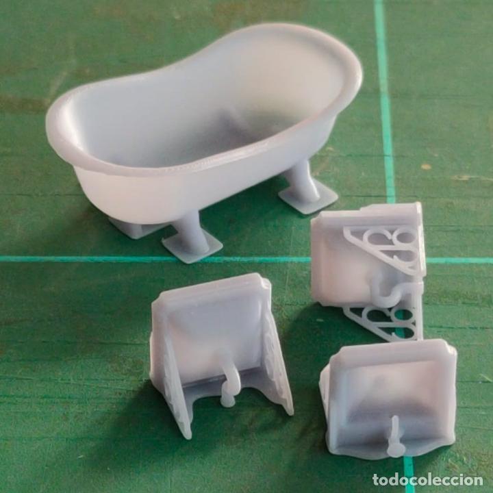 Maquetas: ZONA 72 - KIT BA&Ntilde;O Y LAVABO 1/48 - Foto 2