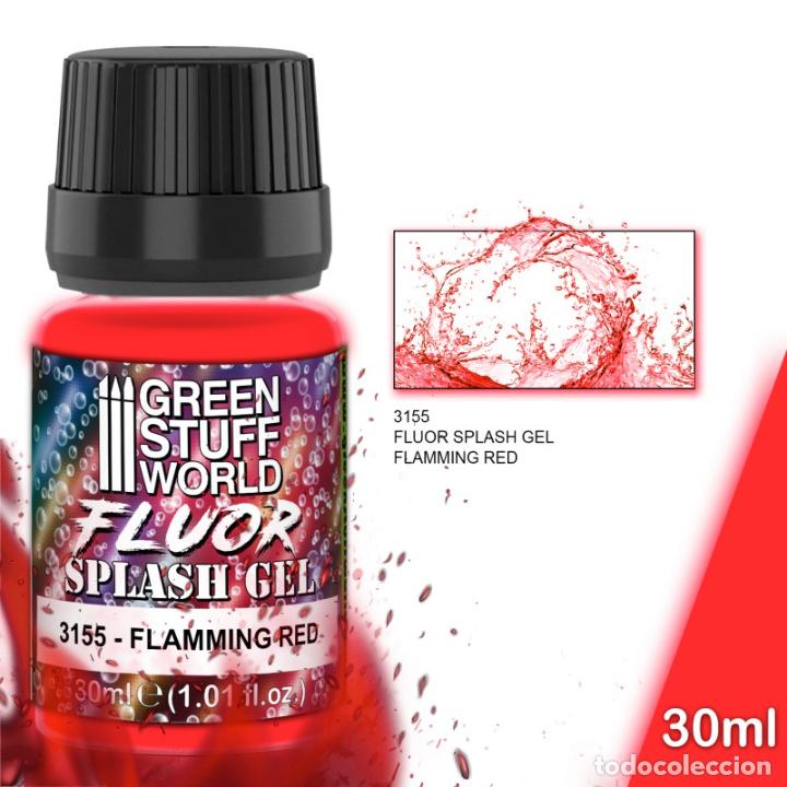 Maquetas: GREEN STUFF - SPLASH GEL FLUOR FLAMING RED 3155 - Foto 1