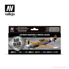Maquettes: PINTURA LUFTWAFFE MARITIME & TROPICAL COLORS VALLEJO 71.164. Lote 306686458