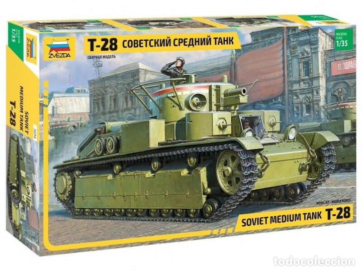 Maquetas: ZVEZDA - SOVIET MEDIUM TANK T28 1/35 3694 - Foto 1