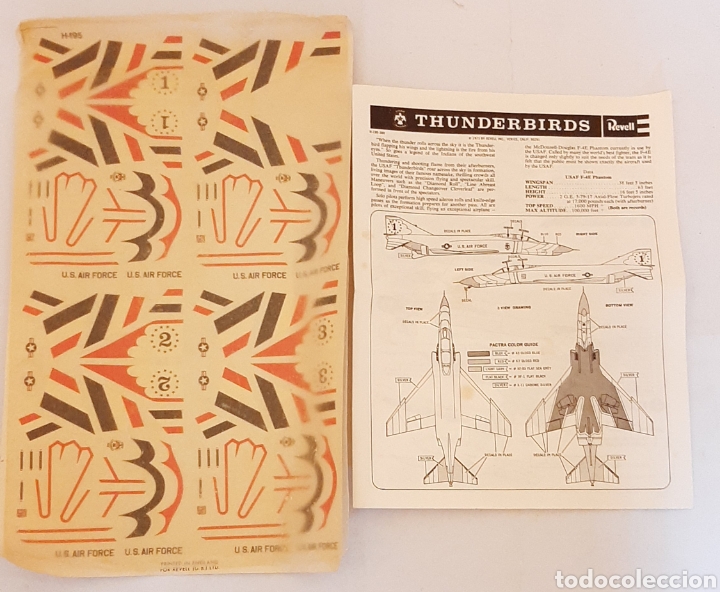 Maquetas: Usaf Thunderbirds Revell 1/72 a&ntilde;o 1973 - Foto 3