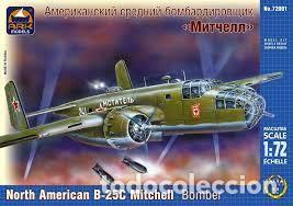 Maquetas: ARK - NORTH AMERICAN MITCHELL MK II B-25C MEDIUM BOMBER 1/72 72001 - Foto 1