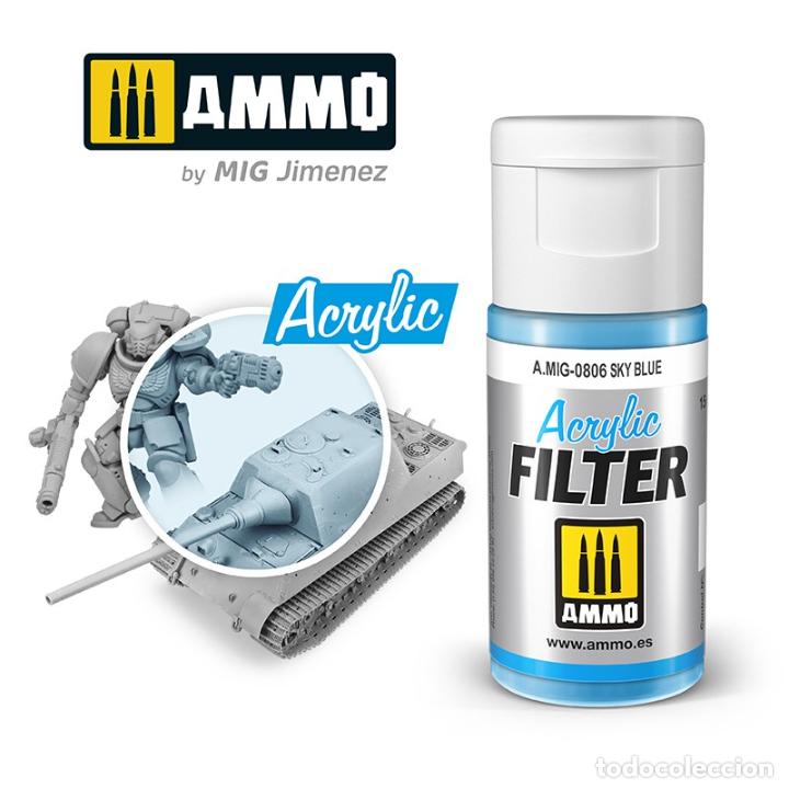 Maquetas: AMMO - ACRILIC FILTER SKY BLUE AMIG0806 - Foto 1