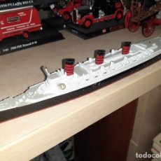 Maquetas: MINIATURA EN METAL DEL TRANSATLÁNTICO HMS QUEEN MARY.AÑOS 50.. Lote 320713928