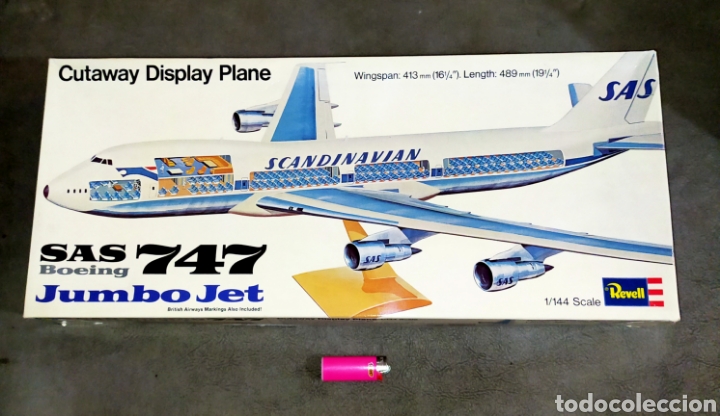 revell,sas jumbo jet boeing 747,esc 1/144 cabin - Buy Scale models