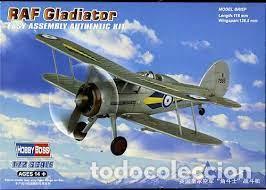 Maquetas: HOBBY BOSS - RAF Gladiator Easy Assembly 1/72 80289 - Foto 1