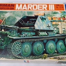 Maquettes: MAQUETA MARDER III GERMAN SELECCIONA PROPELLED GUN ITALERI N°210 ESCALA 1/35. Lote 328052748