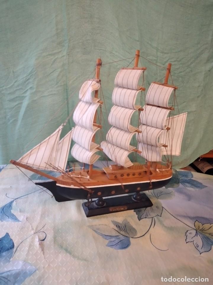 Maquetas: MAQUETA BARCO CONFECTION DE MADERA , CON PEANA. - Foto 3