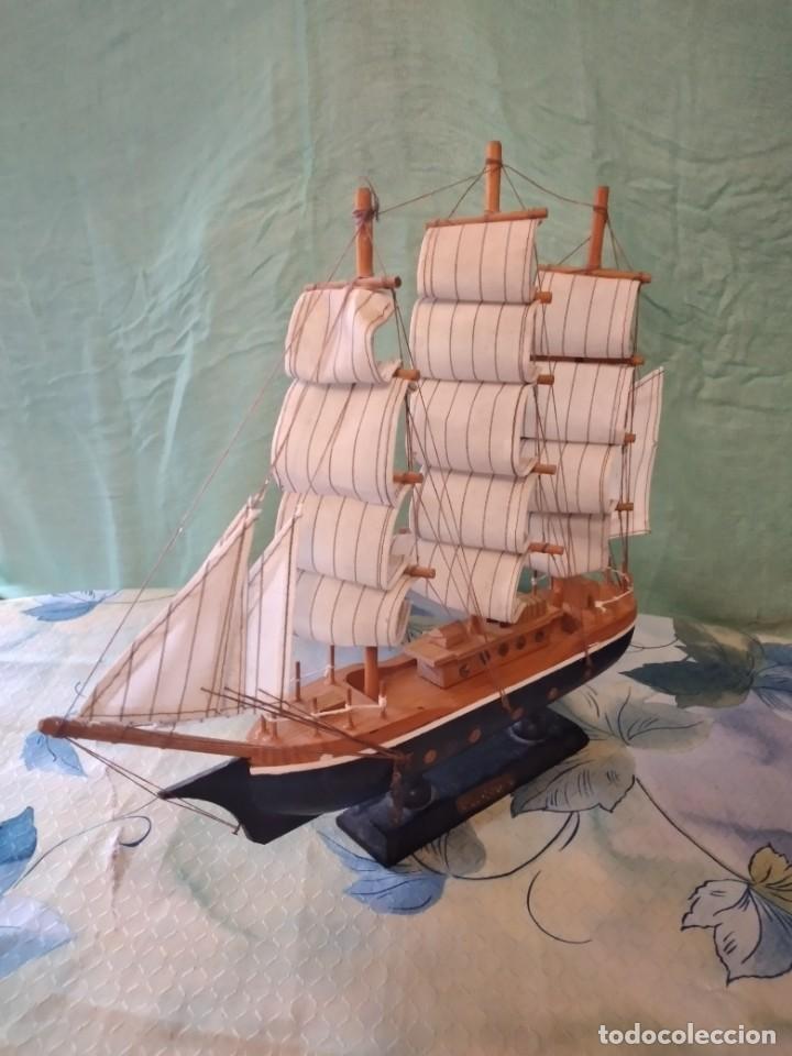 Maquetas: MAQUETA BARCO CONFECTION DE MADERA , CON PEANA. - Foto 4