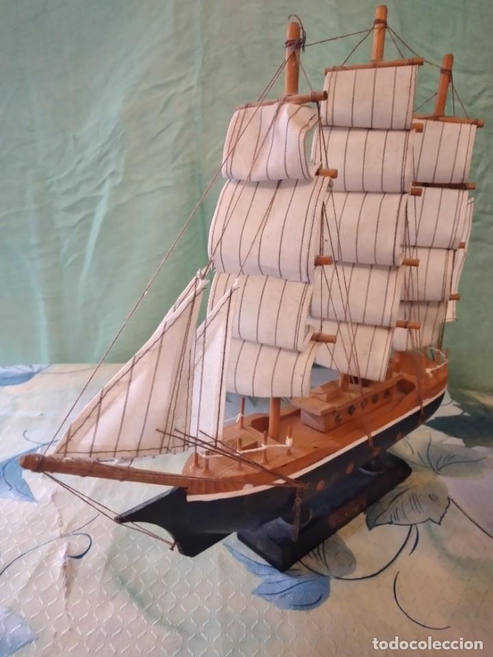 Maquetas: MAQUETA BARCO CONFECTION DE MADERA , CON PEANA. - Foto 5