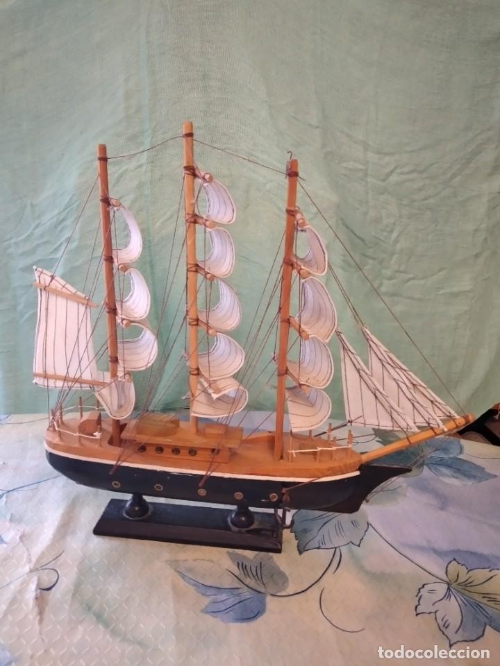 Maquetas: MAQUETA BARCO CONFECTION DE MADERA , CON PEANA. - Foto 6