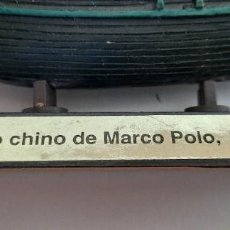 Maquetas: MAQUETA DE BARCO HISTORICO JUNCO CHINO DE MARCO POLO. Lote 329371183