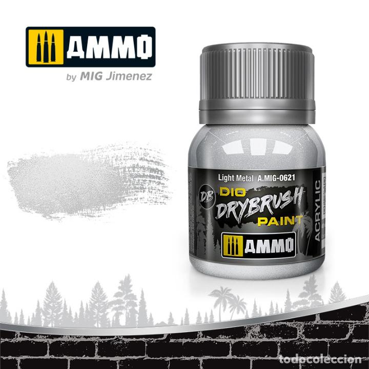 Maquetas: AMMO - DRYBRUSH LIGTH GREY 40ML 0601 - Foto 1