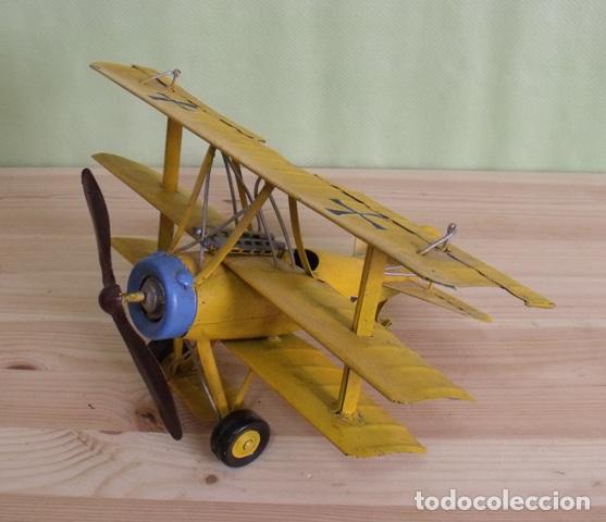 Maquette avion métal vintage Fokker DR.1