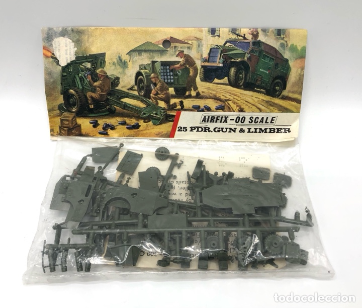Maquetas: AIRFIX 00 SCALE 25 PDR. GUN & LIMBER NUEVO SIN ABRIR