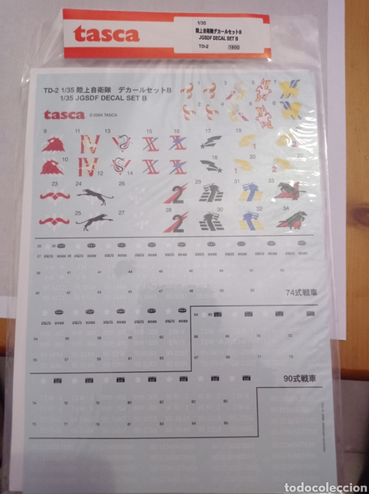 Maquetas: TASCA - JGSDF DECAL SET B. 1/35 - Foto 1