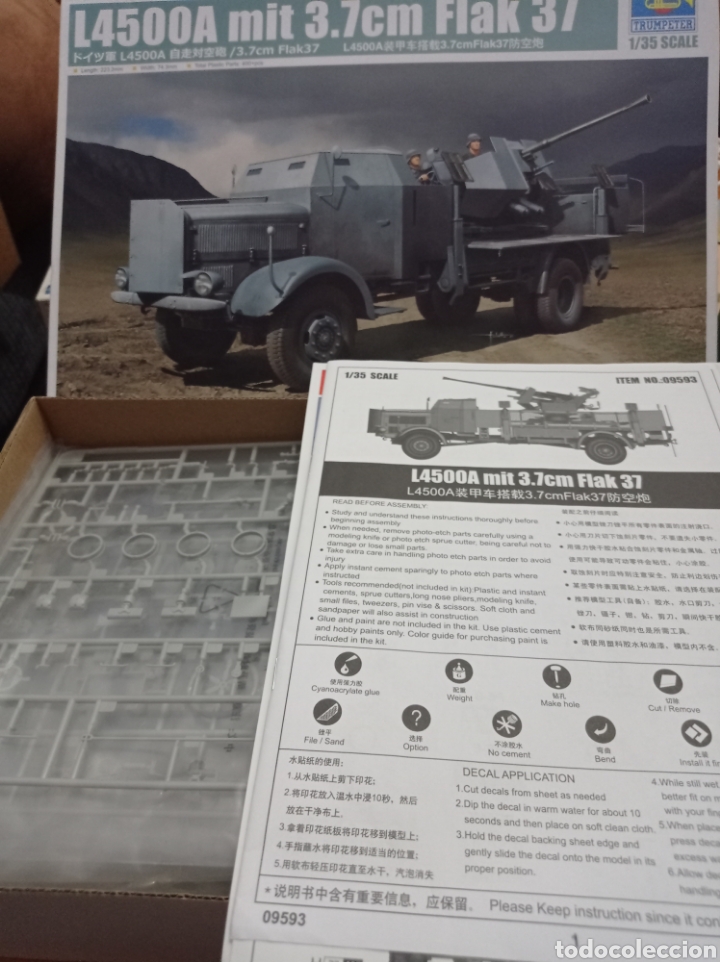 Maquetas: TRUMPETER - L4500A MIT 3.7 cm FLAK 37. 1/35. 09593 - Foto 2