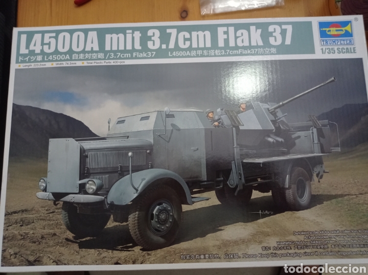 Maquetas: TRUMPETER - L4500A MIT 3.7 cm FLAK 37. 1/35. 09593 - Foto 1