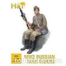 Macchiette: HAT - WW2 RUSSIAN TANK RIDERS 1/72 8263. Lote 358480890
