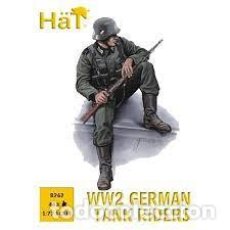 Macchiette: HAT - WW2 GERMAN TANK RIDERS 1/72 8262. Lote 358480975