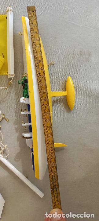 Maquetas: BARCO VELERO AMARILLO DE MADERA . - Foto 6