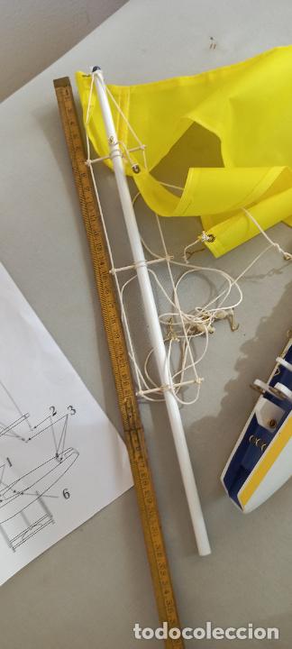 Maquetas: BARCO VELERO AMARILLO DE MADERA . - Foto 7