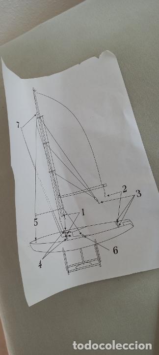 Maquetas: BARCO VELERO AMARILLO DE MADERA . - Foto 8