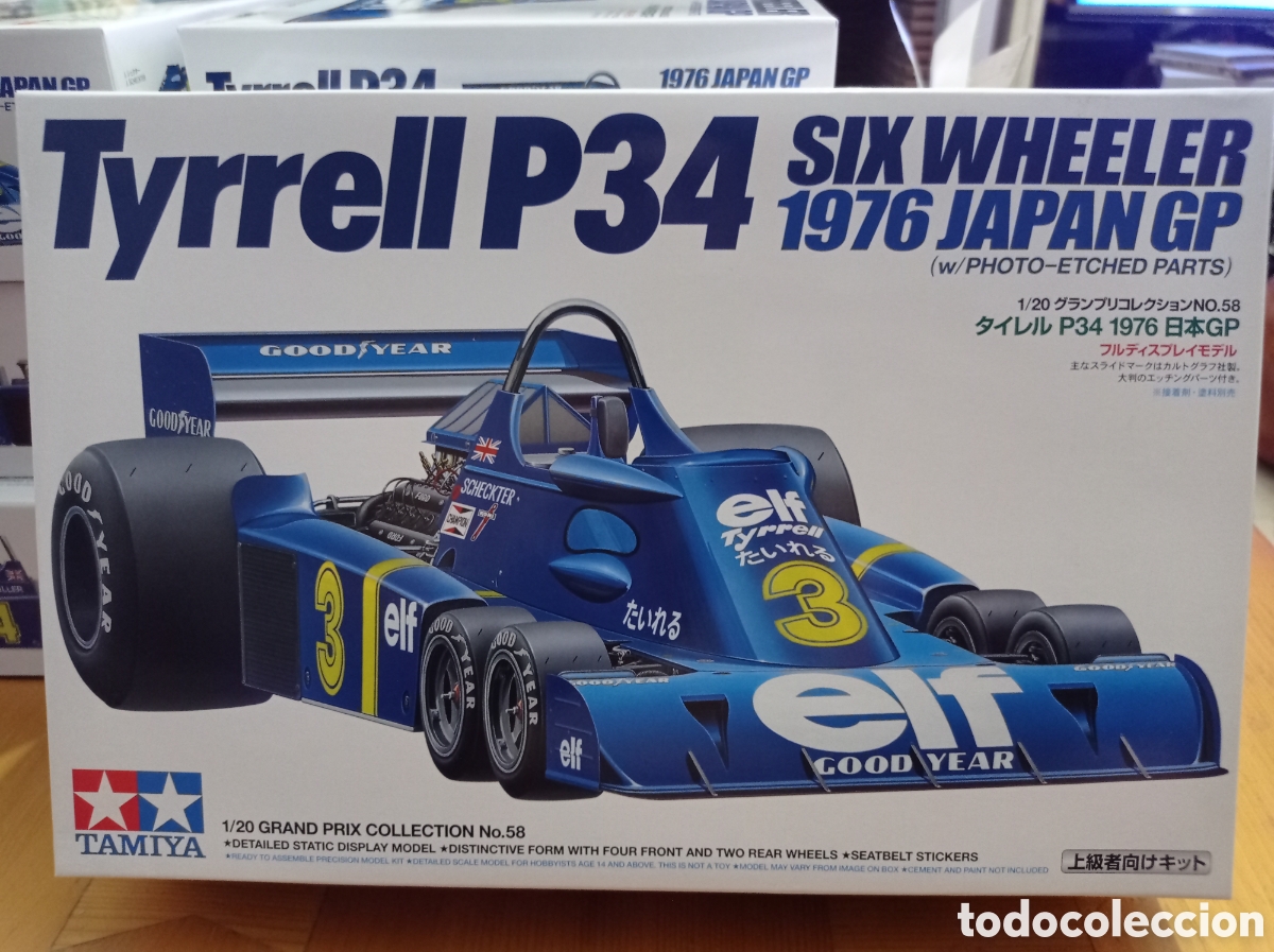 Maquette voiture Tyrrell P34 GP Japon 1976 - Tamiya 20058 - 1/20